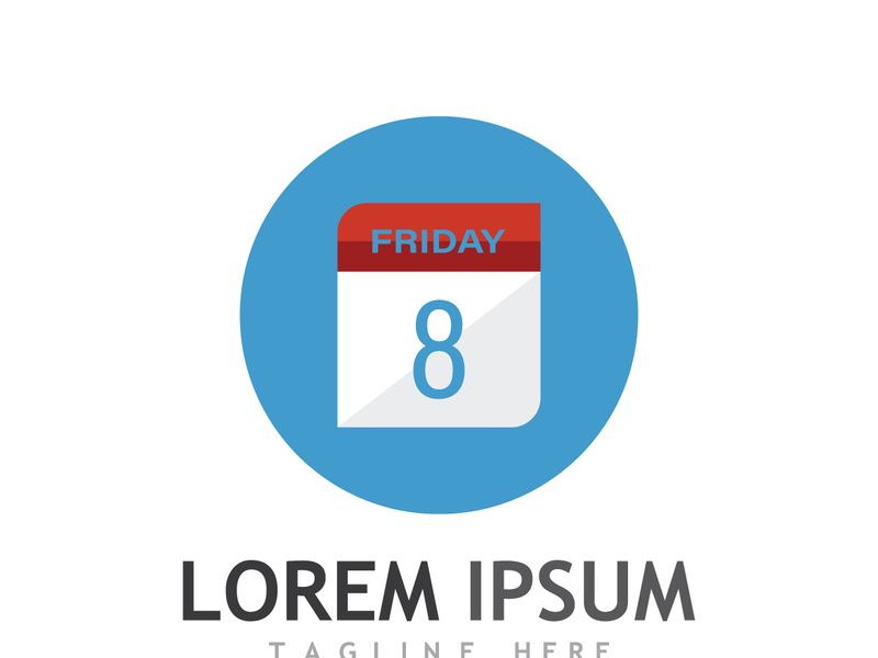 Calendar logo design.