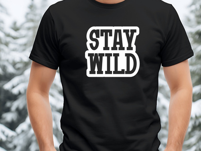 Camping Sticker - Vintage Slab Serif Font