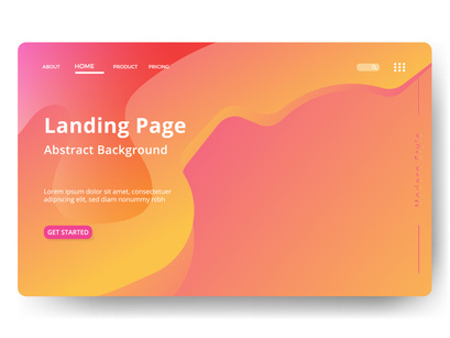 Asbtract background Landing page template vol 4