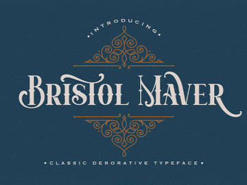 Bristol Maver - Decorative Font preview picture