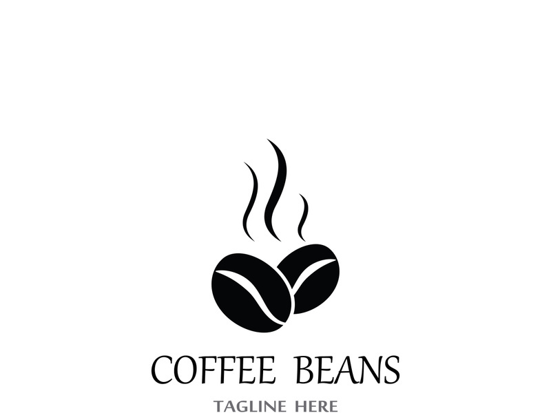 Premium coffee bean logo design.