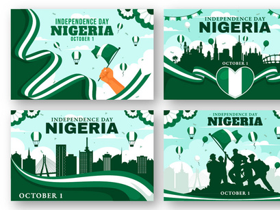 13 Nigeria Independence Day Illustration