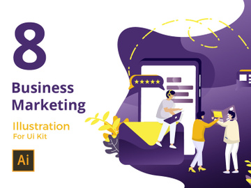 Business Marketing set Illustration preview picture