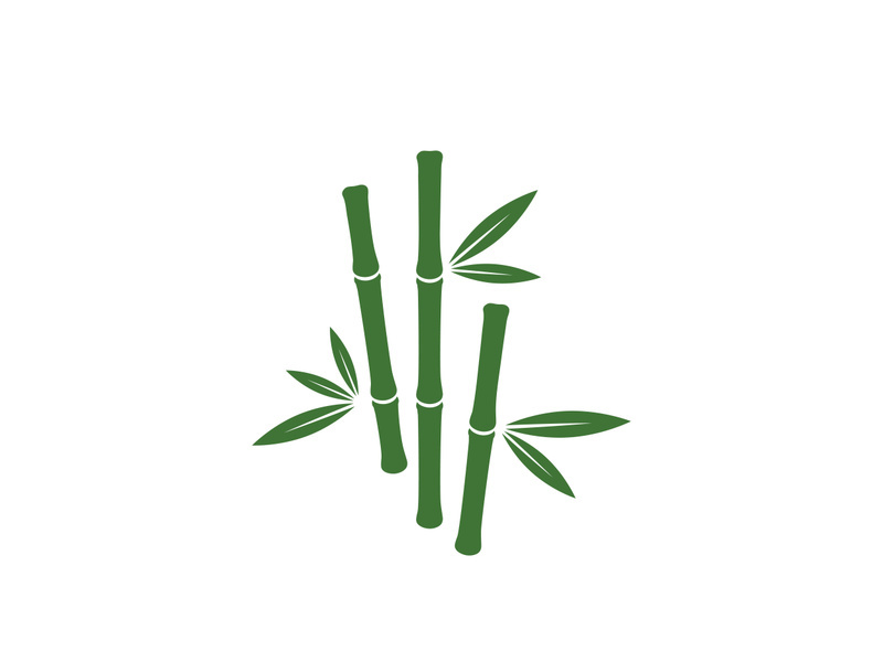 Bamboo vector icon illustration