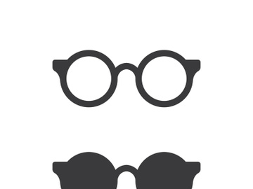 Glasses symbol vector icon preview picture