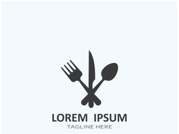 Creative spoon and fork logo. preview picture