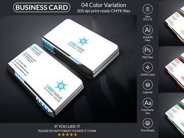 Minimal Business Card Design Template preview picture
