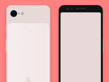 Google Pixel 3 Free Sketch Mockup preview picture