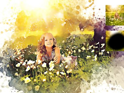 20 in 1 Watercolor Photoshop Actions