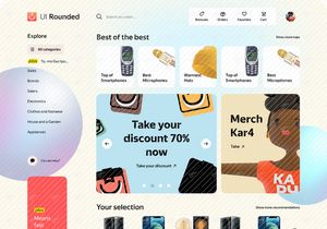 UI Rounded Dashboard - Figma