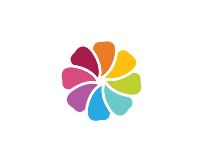 flower vector icon design template