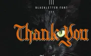 Three Clover - Blackletter Font