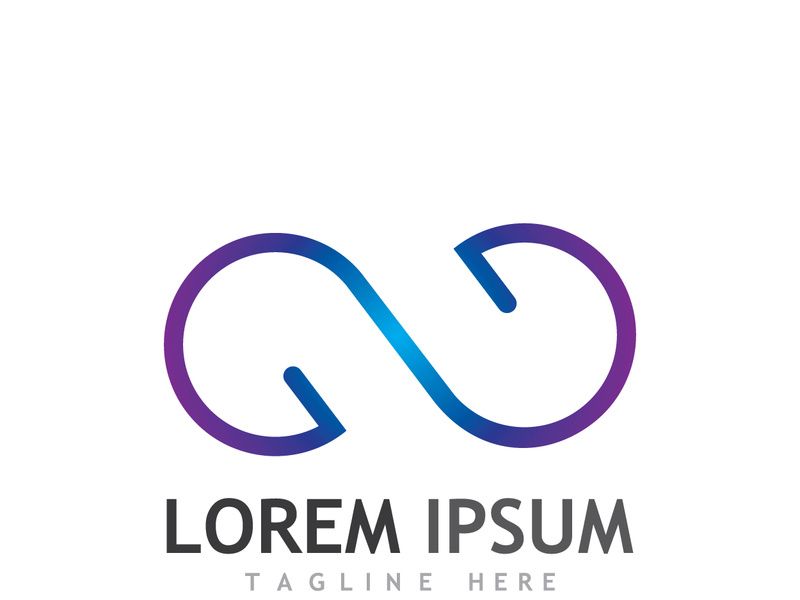 Infinity logo design with a modern concept