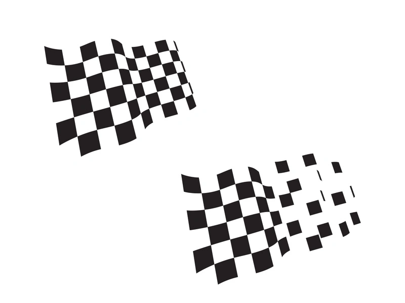 Race flag icon simple design illustration