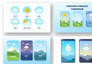 11 Types of Weather Conditions Illustration
