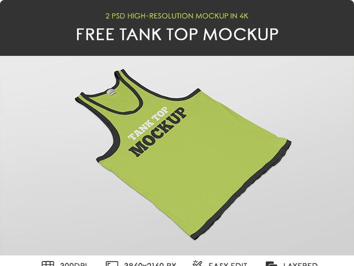 2 High-Resolution Tank Top Mockups