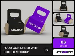 Food Container with Holder Mockup preview picture