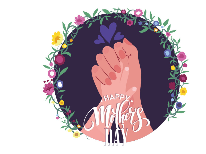 Happy Mother's Day SVG illustration