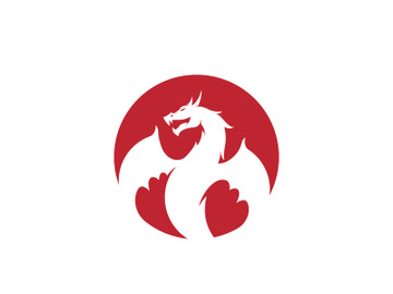 Dragon icon vector illustration design preview picture