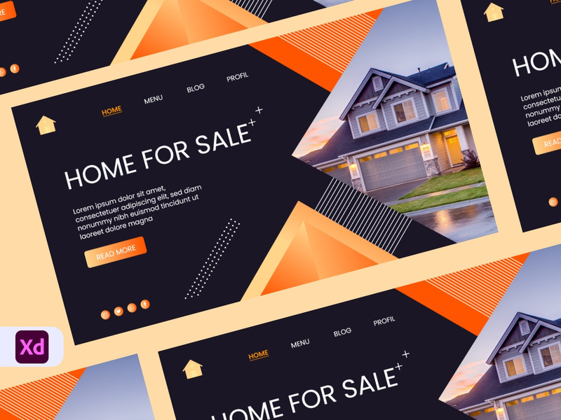Home Sale Landing page Header Design