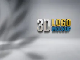 3D Logo Mockup set preview picture