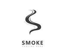 Smoke logo icon vector design inspiration
