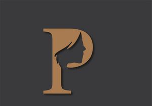 Elegant P Letter Beauty Salon Logo with Feminine Touch