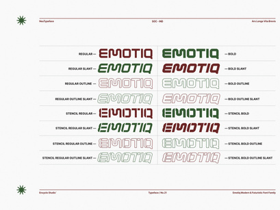 EMOTIQ - Modern & Futuristic Sans