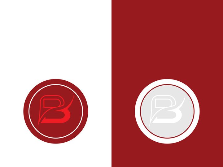 B letter logo template vector illustration