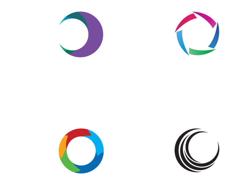 Colorful circle abstract logo