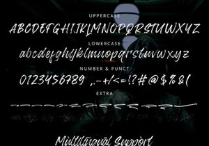 Blackway - Handbrush Font