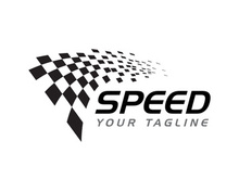 Race flag design illustration