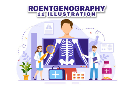 11 Roentgenography Vector Illustration