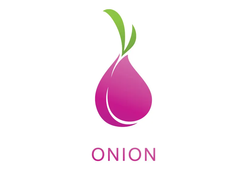Onion logo vector , red onion icon . illustration Simple onion symbol