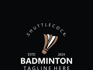 Badminton Shuttlecock logo icon design for Sport Badminton Championship club competition preview picture