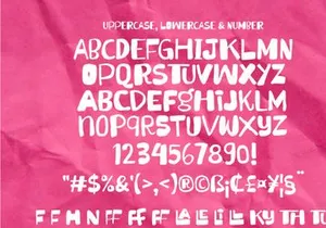 Angellin Freaky - A Ugly Playful Font
