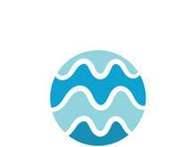 Water wave icon vector illustration design logo