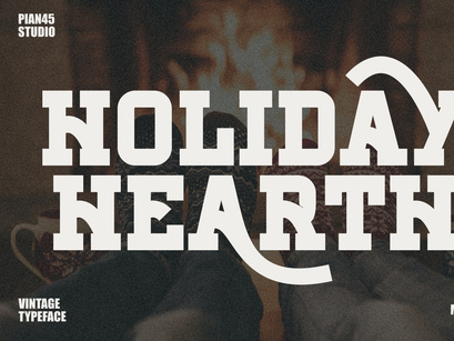 Holiday Hearth - Vintage Slab Serif