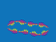 Sound waves logo background modern music vector image