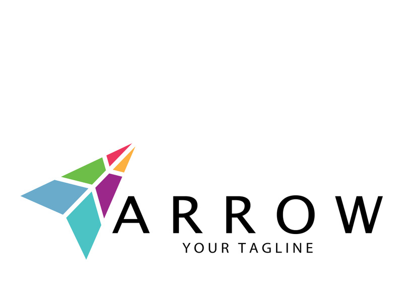 Arrow vector illustration icon Logo Template design