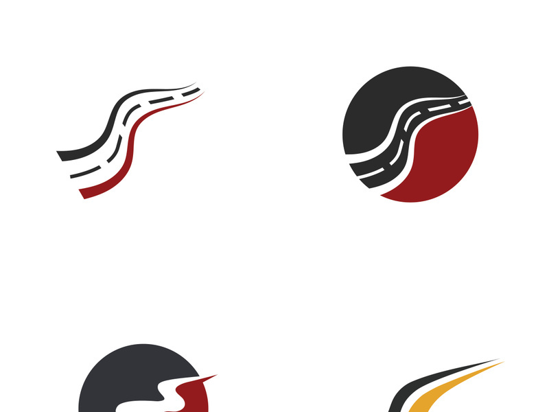 road logo and symbol template vector