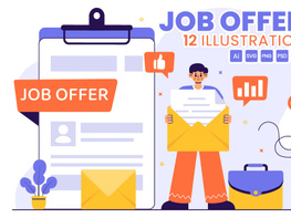 12 Job Offer Recruitment Illustration preview picture