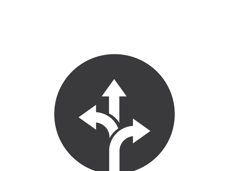 Way vector icon illustration design template