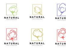 Cotton Logo Desain Vector