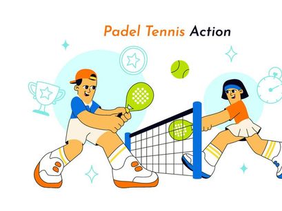 10 Padel Tennis Action Illustration