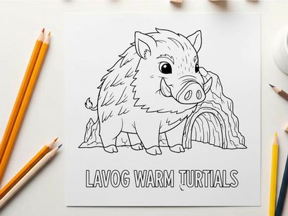 Cute piglet sitting warm cozy flat design vector illustration