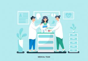 Hospital and Healthcare Vector Scenes_Vol 01