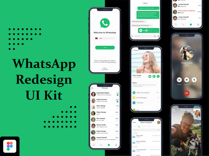 WhatsApp Redesign UI Kit