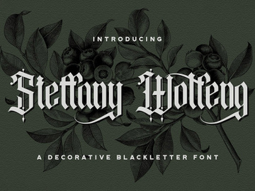 Steffany Wolfeng - Blackletter Font preview picture