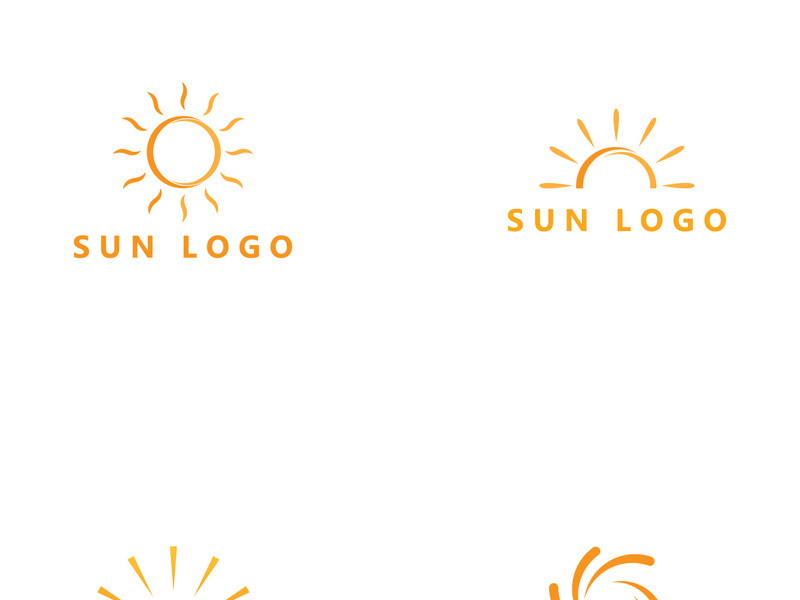 Sun logo design with a modern concept.